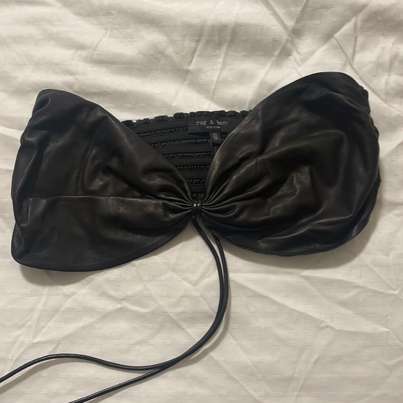 Brand new Black Leather Bralette by Rag & Bone, available in size XS! - Picture 5 of 5